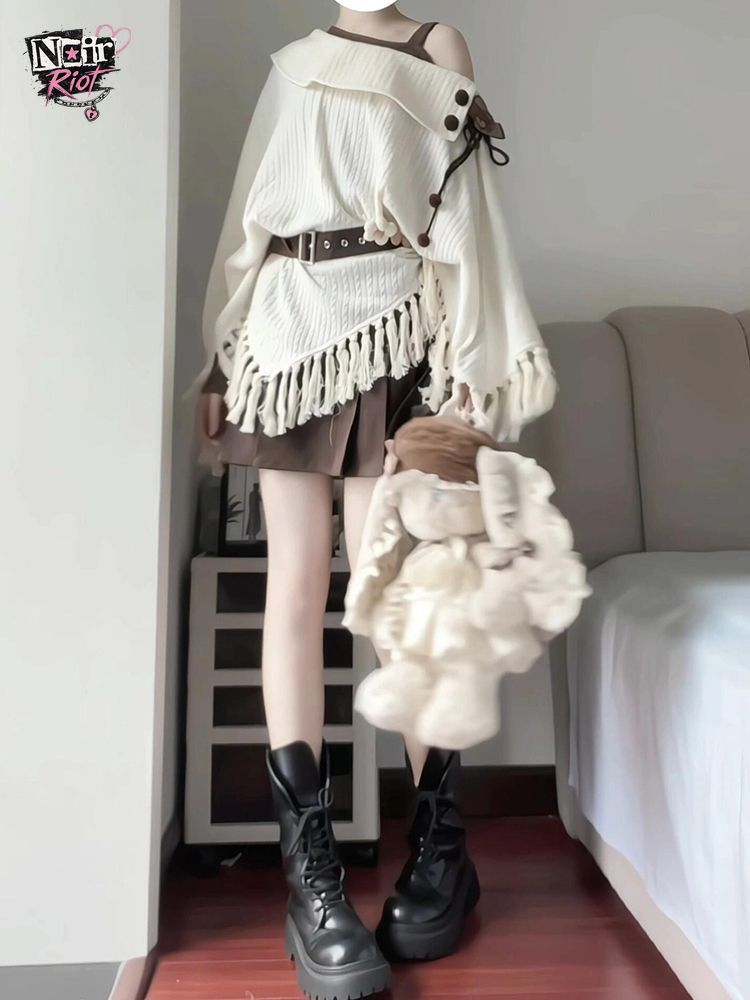 Tassel Fringe Trim - Set 2pcs Gaya Mori Kei Vintage