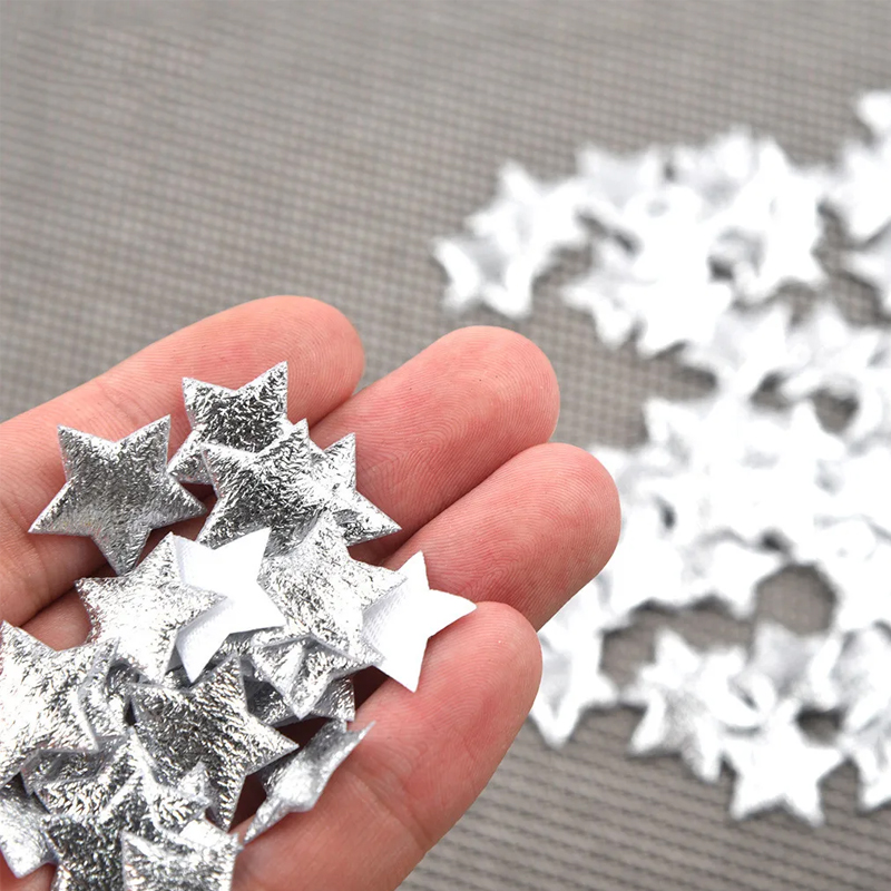 100 Buah Bintang Emas/Perak un - Embellishments For Scrapbooking ulasan dan harga