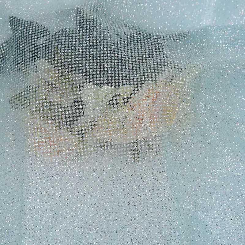 Kain Jaring Payet Berkilau unt - Crystal Mesh Fabric ulasan dan harga