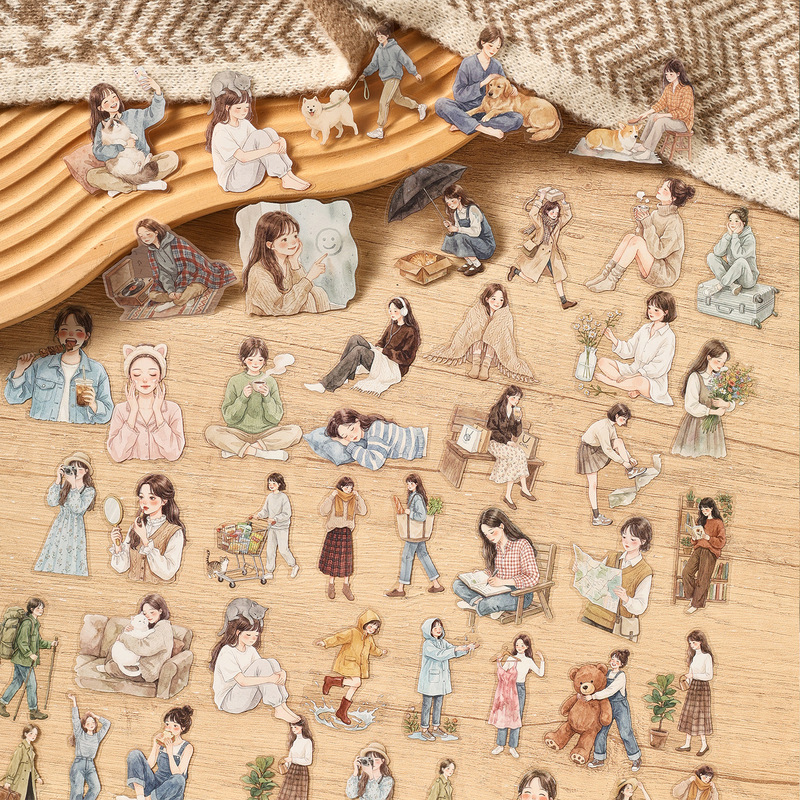 1 paket/20 pcs Stiker Gambar T - Embellishments For Scrapbooking ulasan dan harga