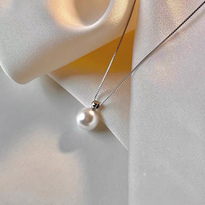Kalung Mutiara Perak Sterling  - Pearl Trim Chain ulasan dan harga