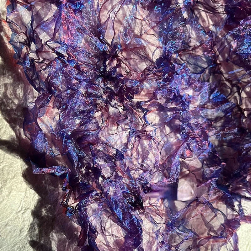 Kain Jaring Laser Berlipit Kri - Crystal Mesh Fabric ulasan dan harga