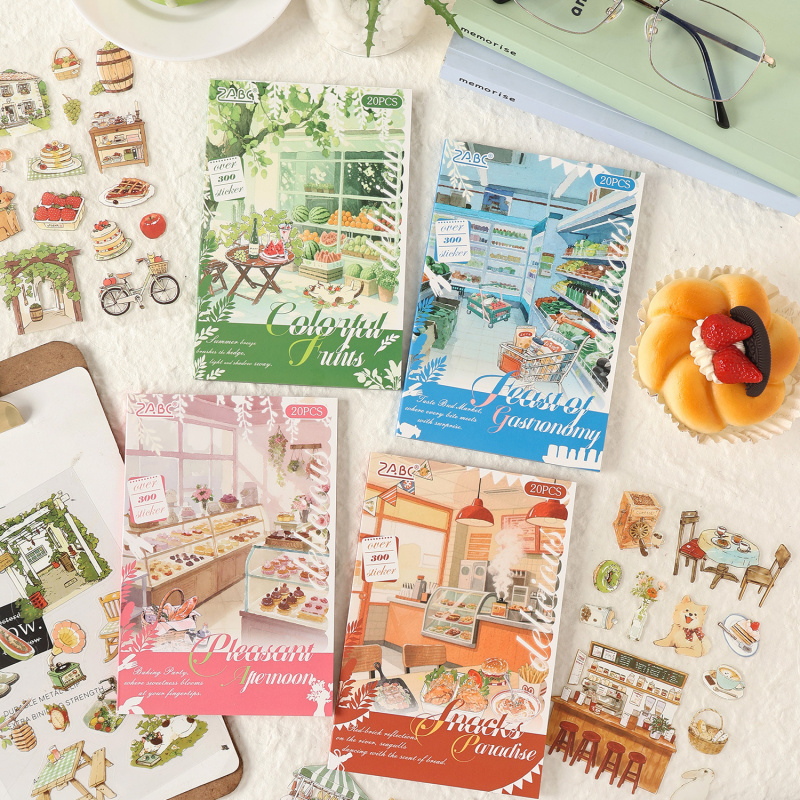 20 Buah/Lot Stiker Die-Cut den - Embellishments For Scrapbooking ulasan dan harga