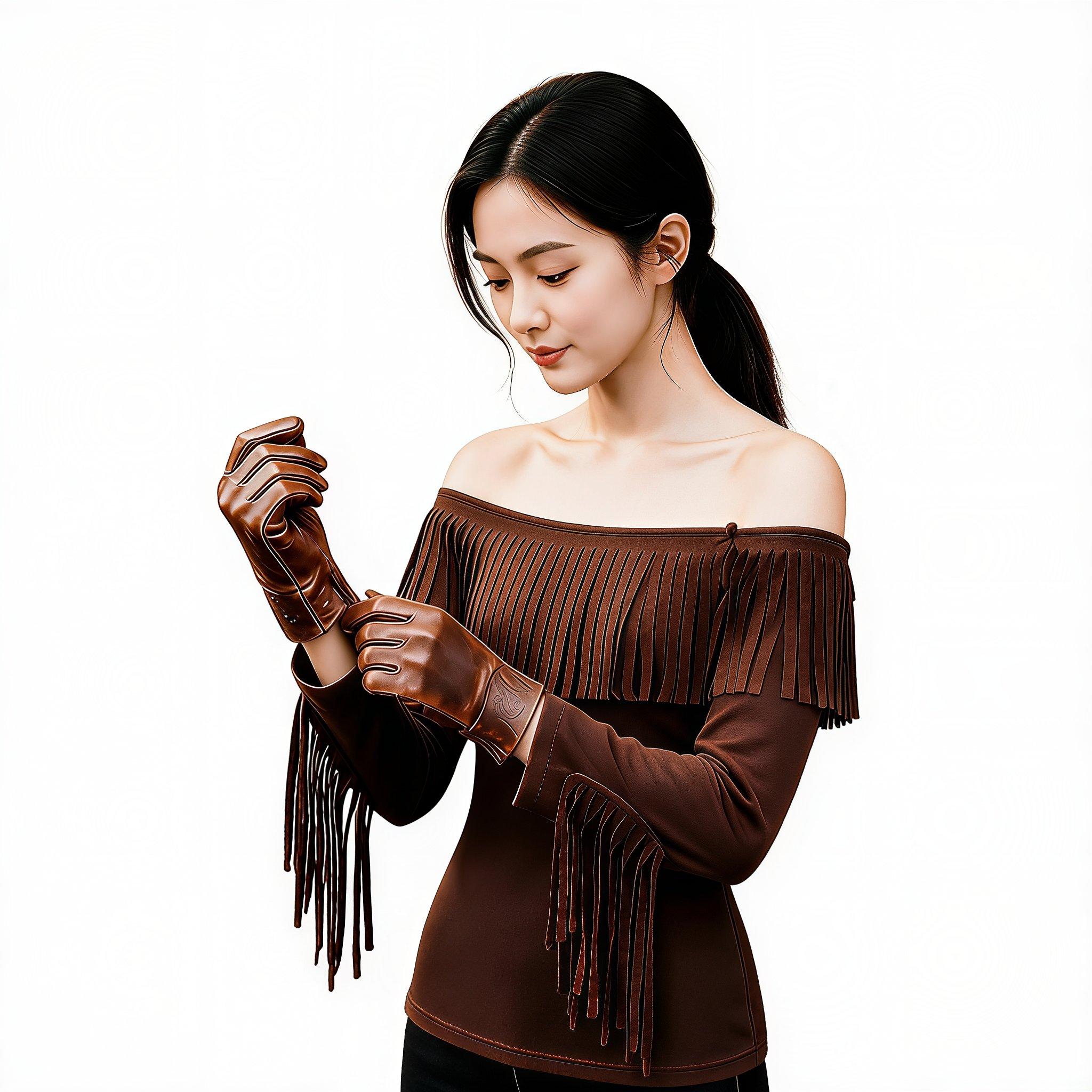 Gaun bergaya koboi wanita, mod - Tassel Fringe Trim ulasan dan harga